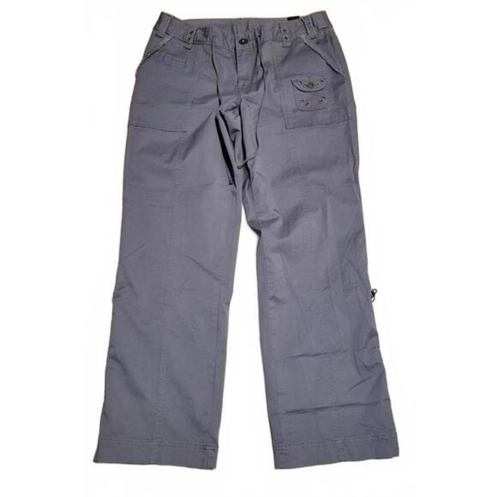 NEW Venezia Lane Bryant Gray High Rise Cargo Pants 16‎